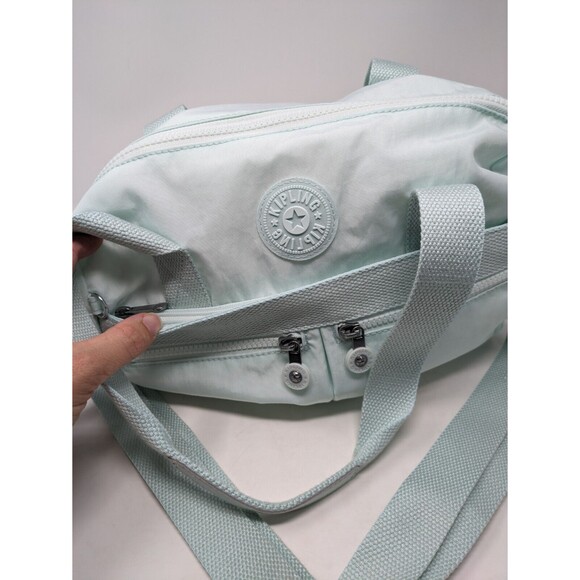 Kipling Klara Women's Crossbody Satchel Bag Willow Green Pockets Lightweight - Picture 2 of 7